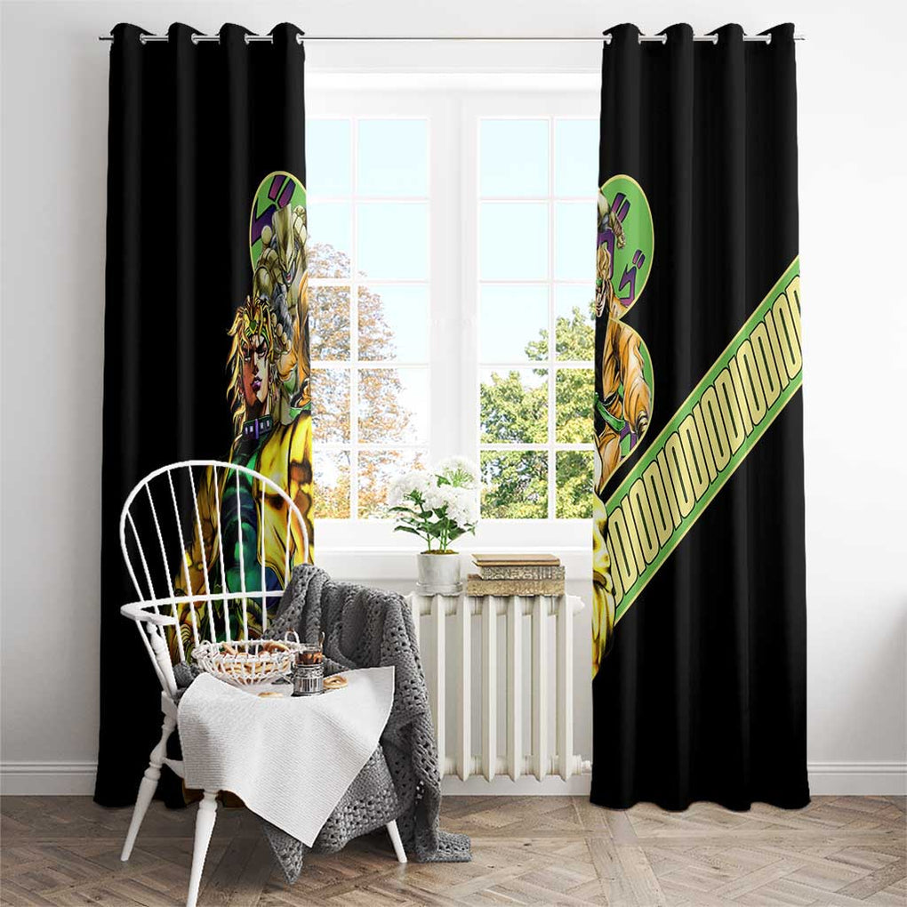 Dio Brando Jojo’s Bizarre Adventure Window Curtain Anime Style