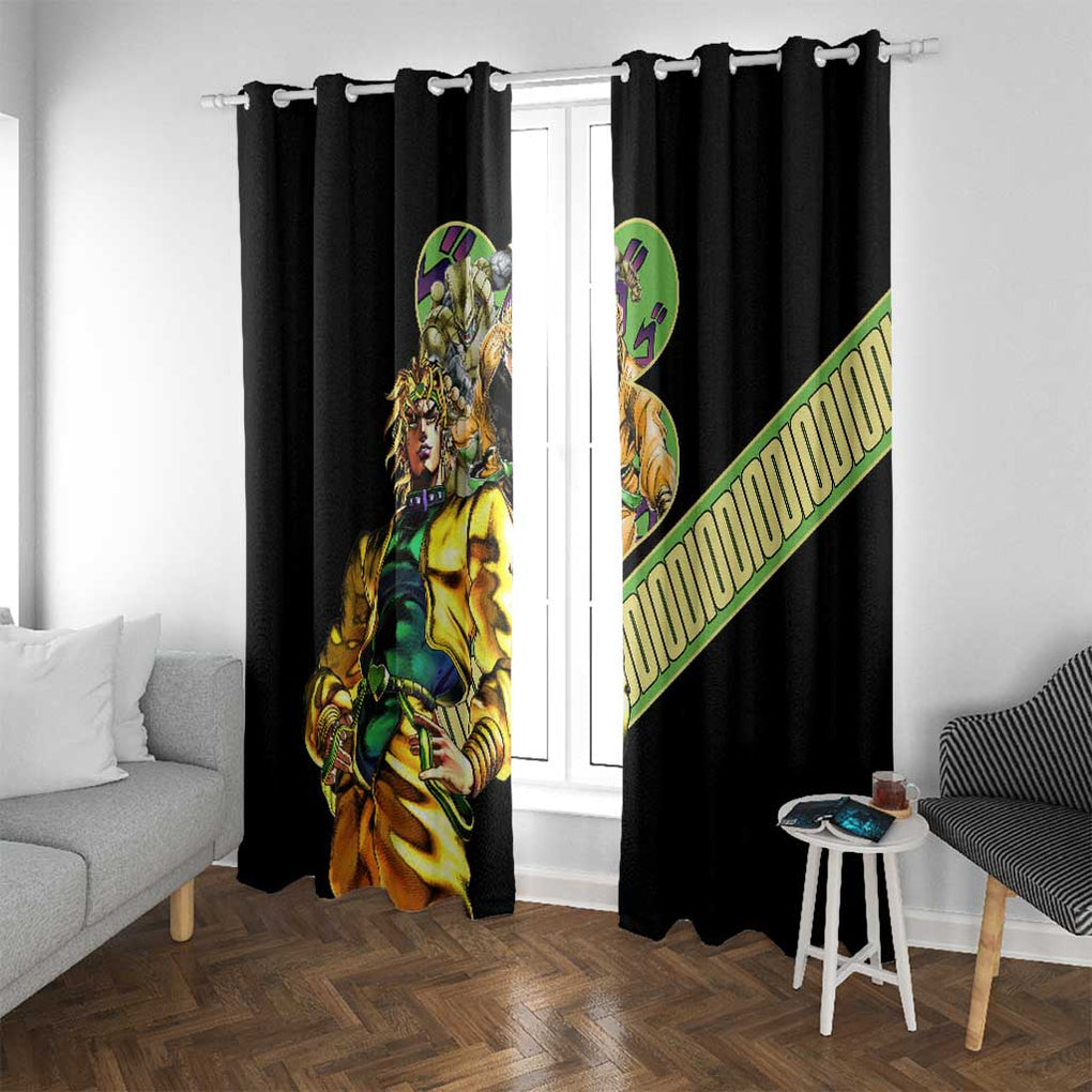 Dio Brando Jojo’s Bizarre Adventure Window Curtain Anime Style