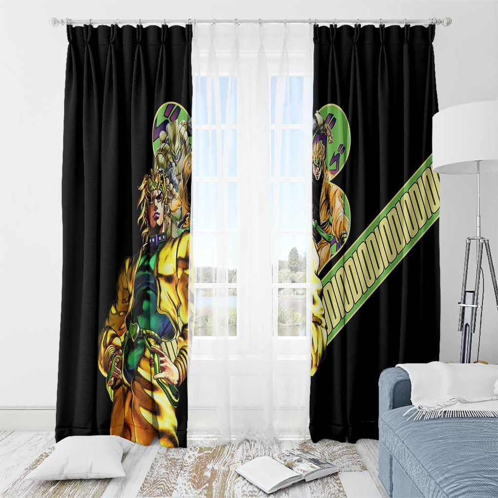 Dio Brando Jojo’s Bizarre Adventure Window Curtain Anime Style