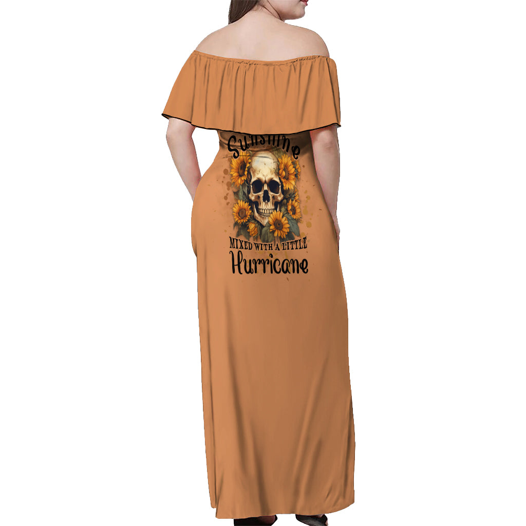 she-is-sunshine-sunflower-skull-off-shoulder-maxi-dress
