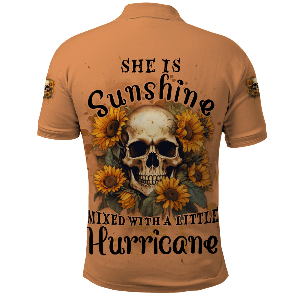 she-is-sunshine-sunflower-skull-polo-shirt