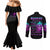 warning-kinda-crazy-skull-couples-matching-mermaid-dress-and-long-sleeve-button-shirt