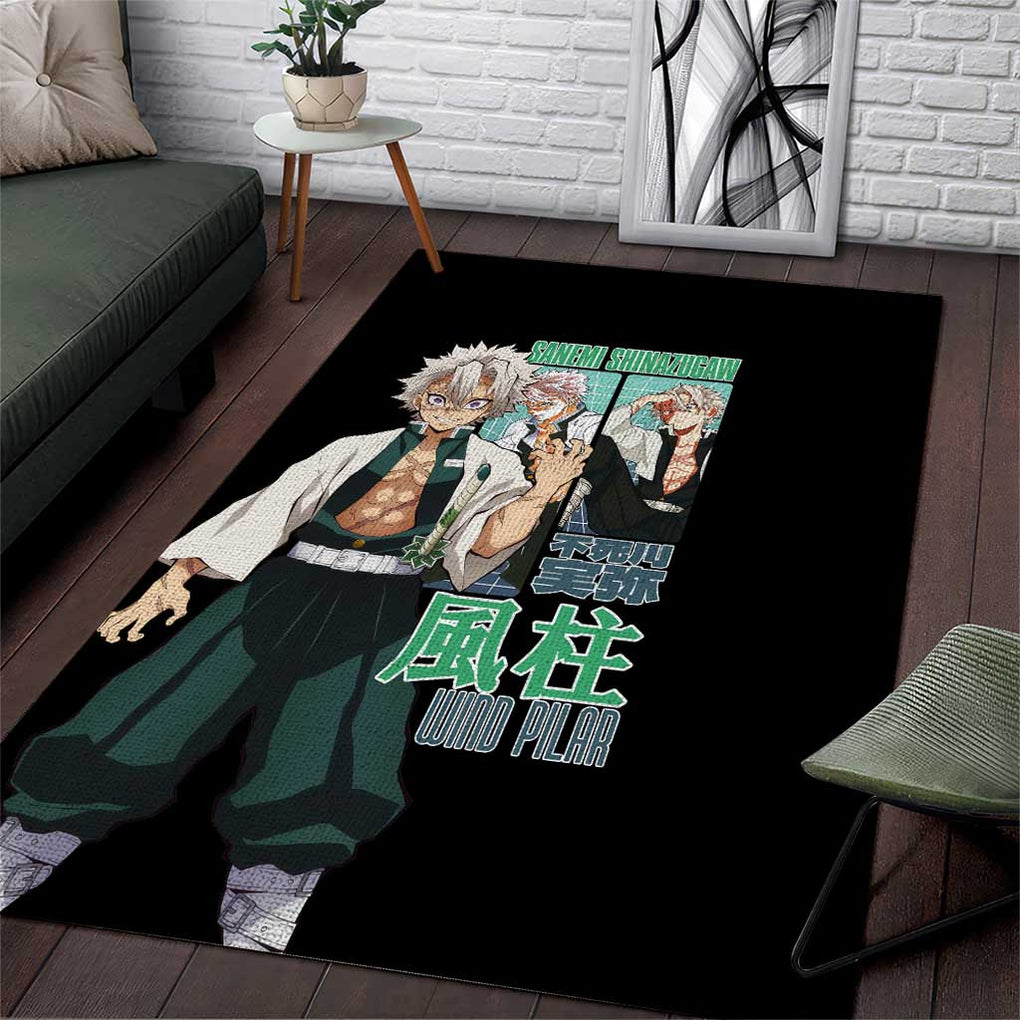 Sanemi Shinazugawa V2 Demon Slayer Area Rug Anime Style - Themazicc ...