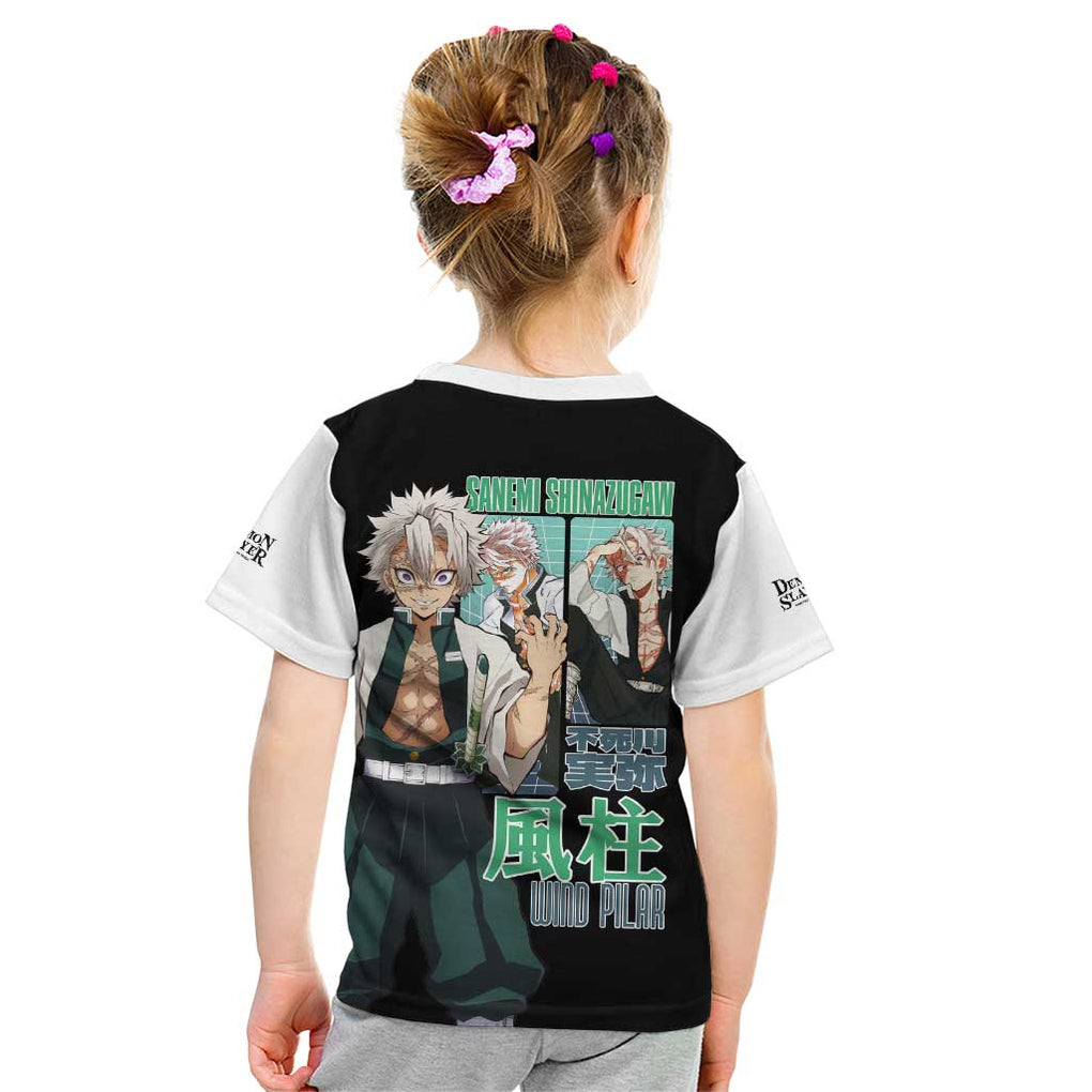 Sanemi Shinazugawa V2 Demon Slayer Kid T Shirt Anime Style