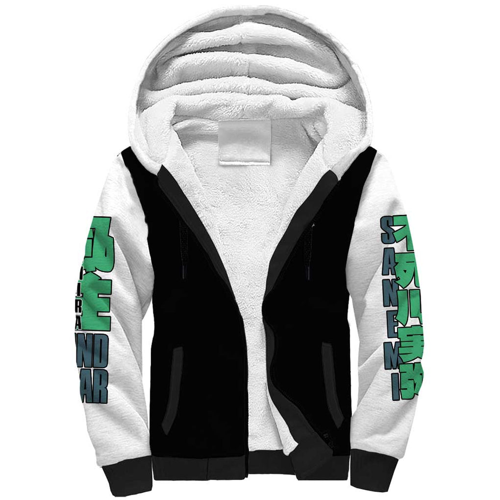 Sanemi Shinazugawa V2 Demon Slayer Sherpa Hoodie Anime Style