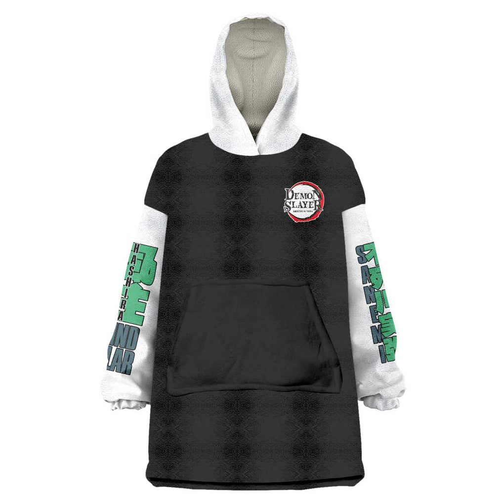 Sanemi Shinazugawa V2 Demon Slayer Wearable Blanket Hoodie Anime Style