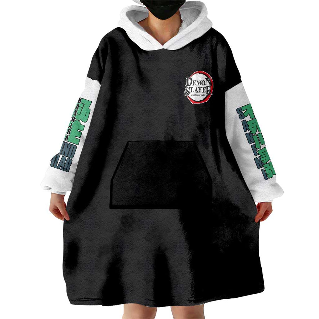 Sanemi Shinazugawa V2 Demon Slayer Wearable Blanket Hoodie Anime Style