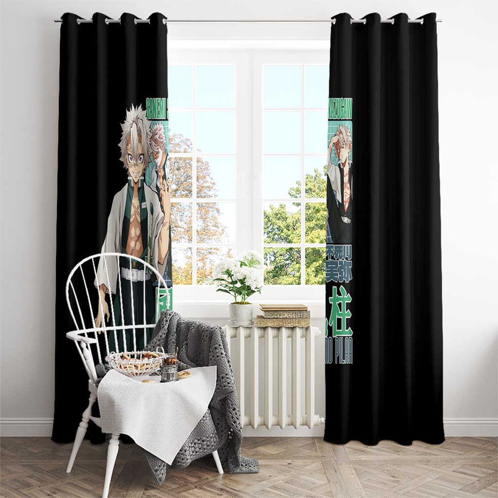 Sanemi Shinazugawa V2 Demon Slayer Window Curtain Anime Style