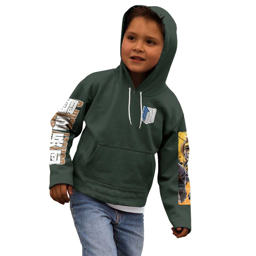 Eren Yeager - Attack on Titan Kid Hoodie Japan Anime Style