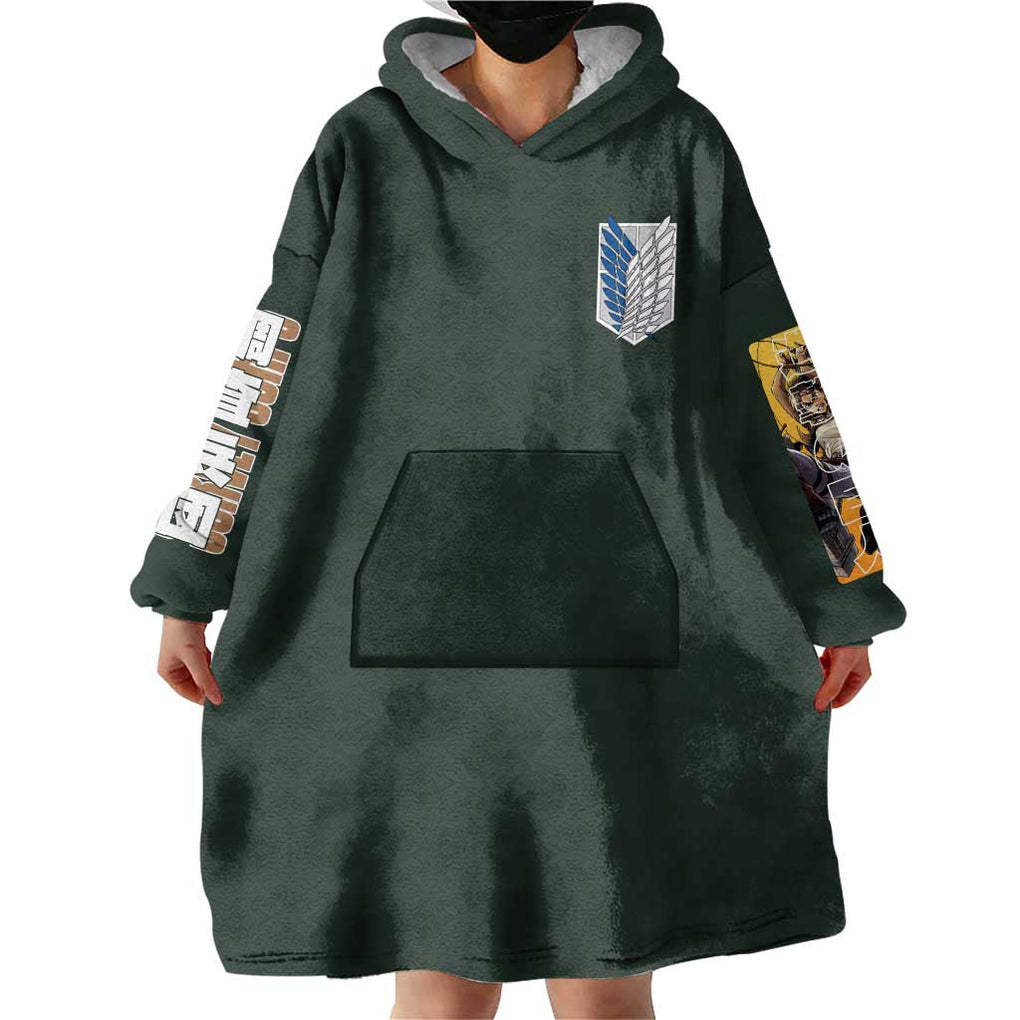 Eren Yeager - Attack on Titan Wearable Blanket Hoodie Japan Anime Style
