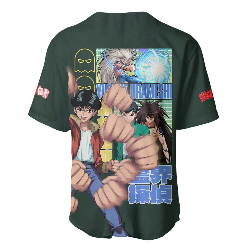 Yusuke Urameshi V3 Yuyu Hakusho Baseball Jersey Anime Style