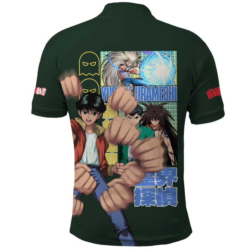 Yusuke Urameshi V3 Yuyu Hakusho Polo Shirt Anime Style