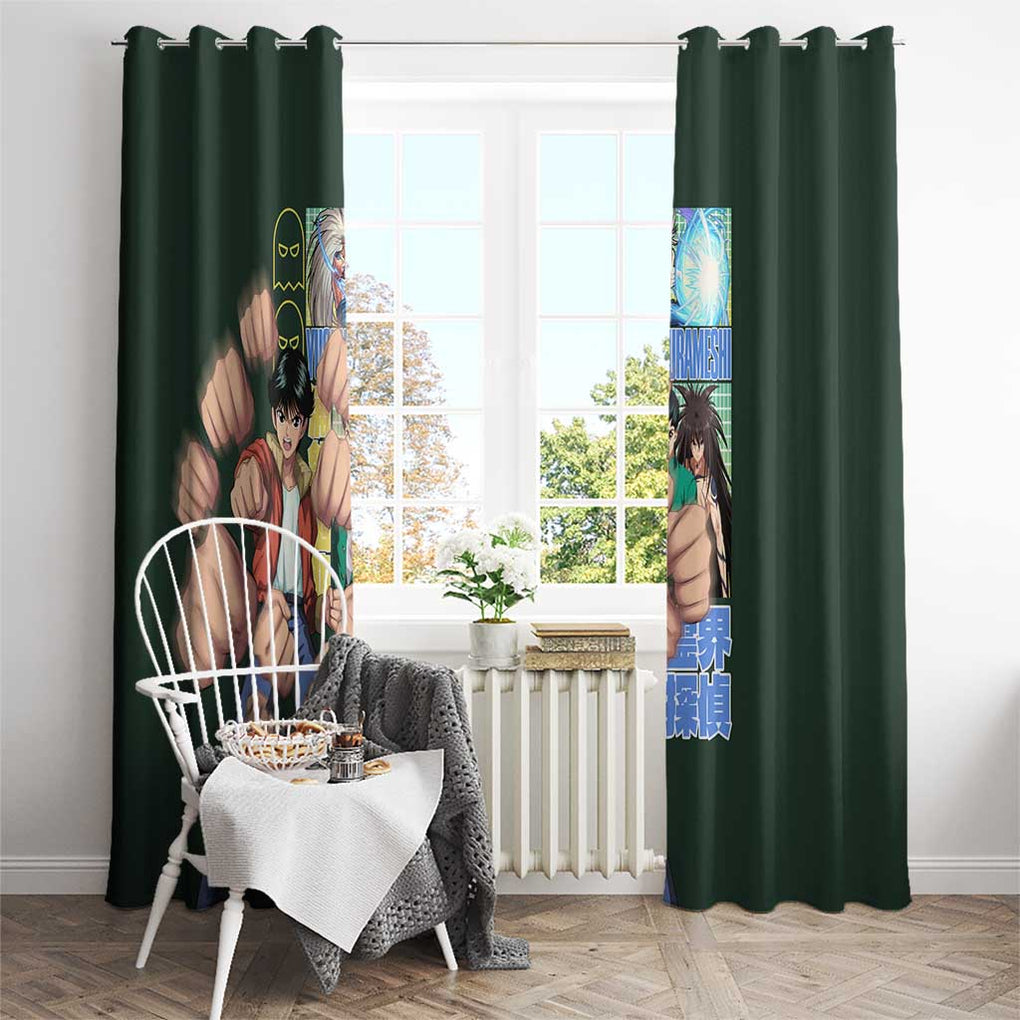 Yusuke Urameshi V3 Yuyu Hakusho Window Curtain Anime Style