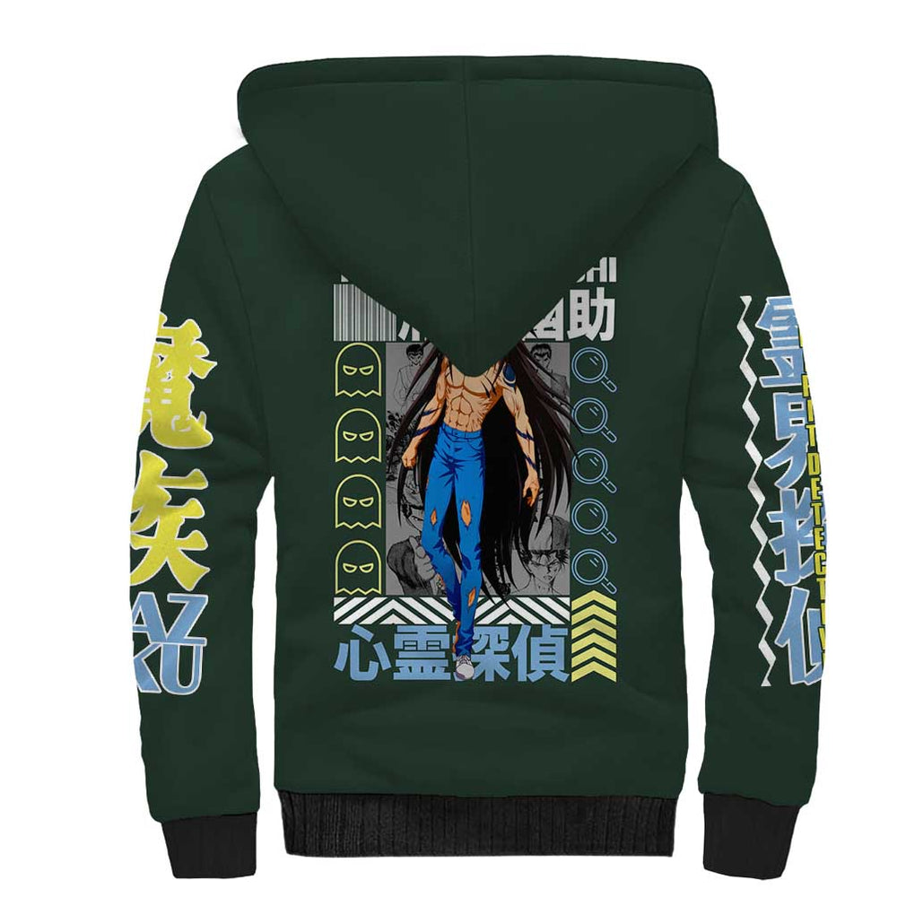 Yusuke Urameshi V2 Yuyu Hakusho Sherpa Hoodie Anime Style