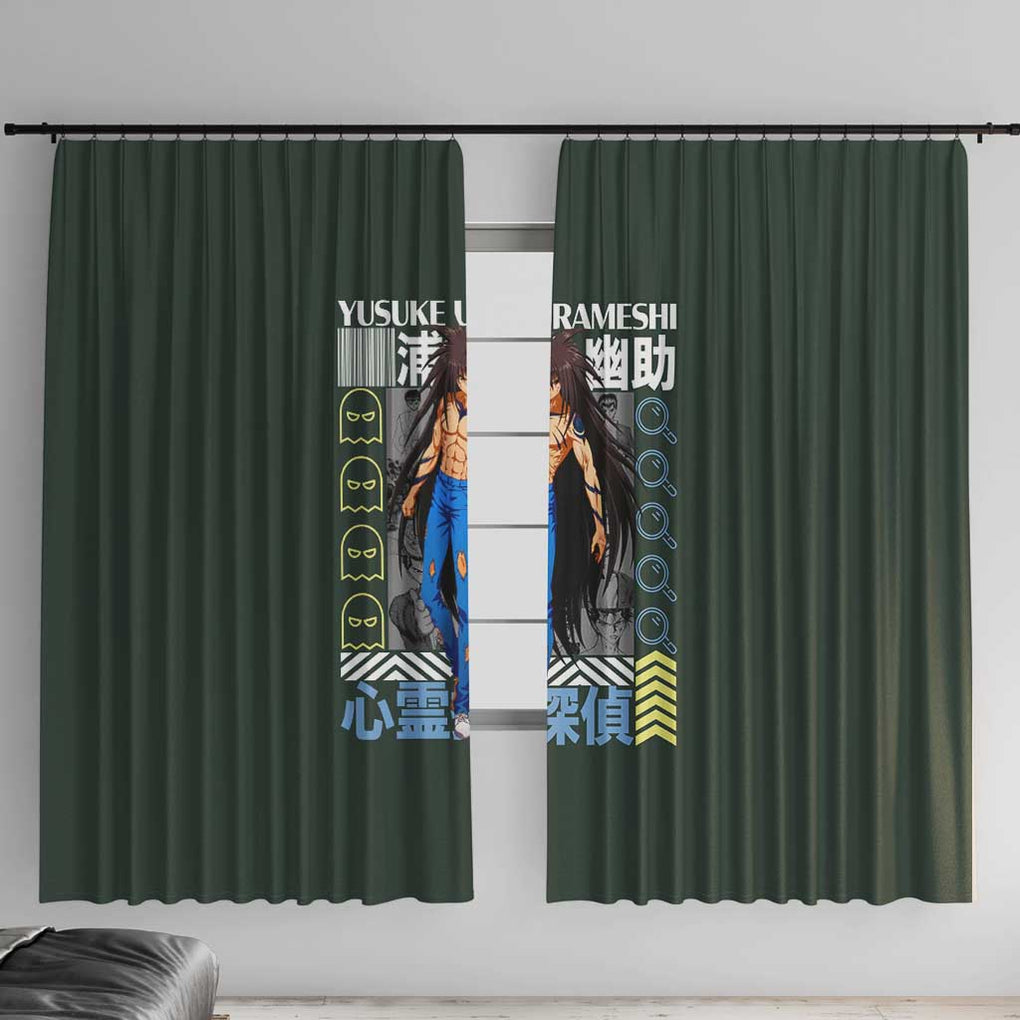 Yusuke Urameshi V2 Yuyu Hakusho Window Curtain Anime Style