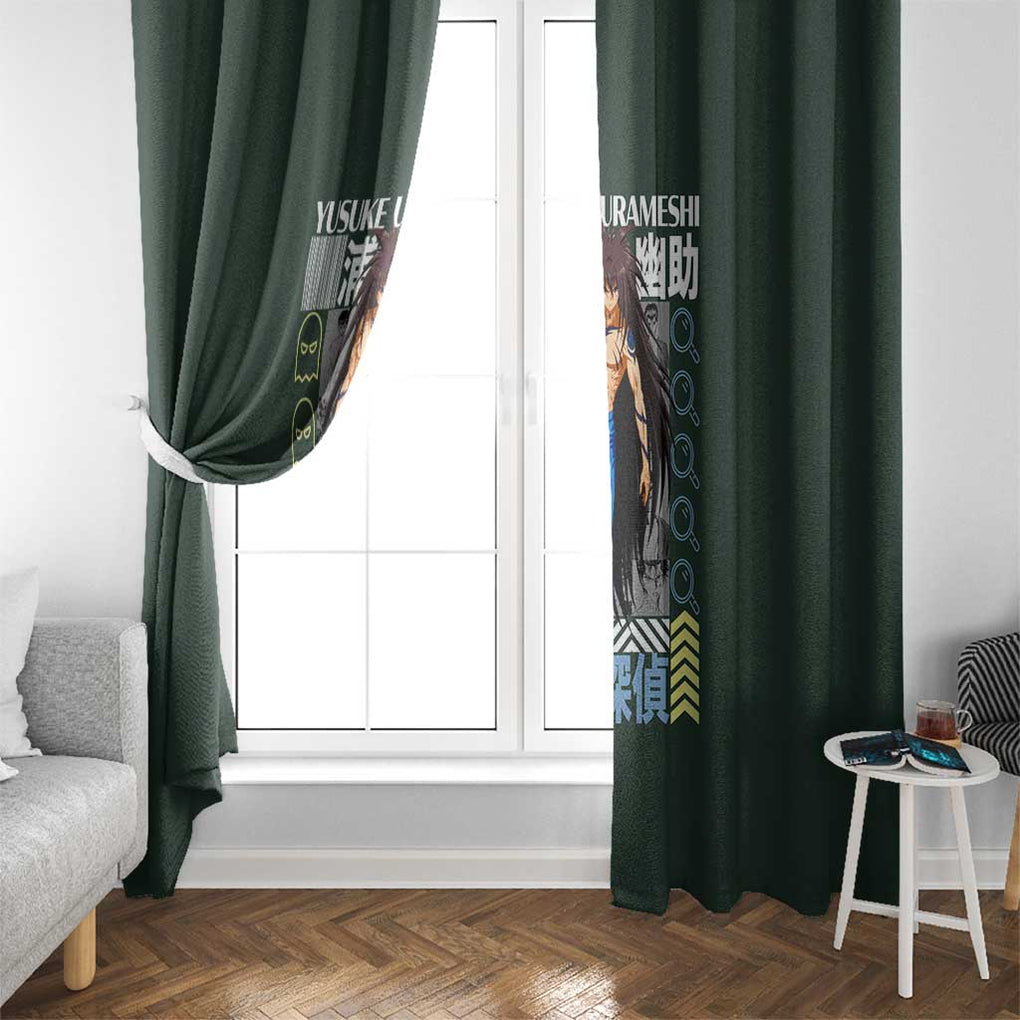 Yusuke Urameshi V2 Yuyu Hakusho Window Curtain Anime Style