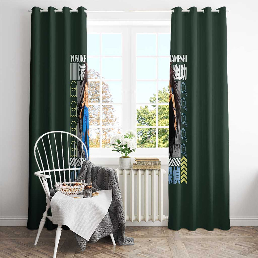 Yusuke Urameshi V2 Yuyu Hakusho Window Curtain Anime Style