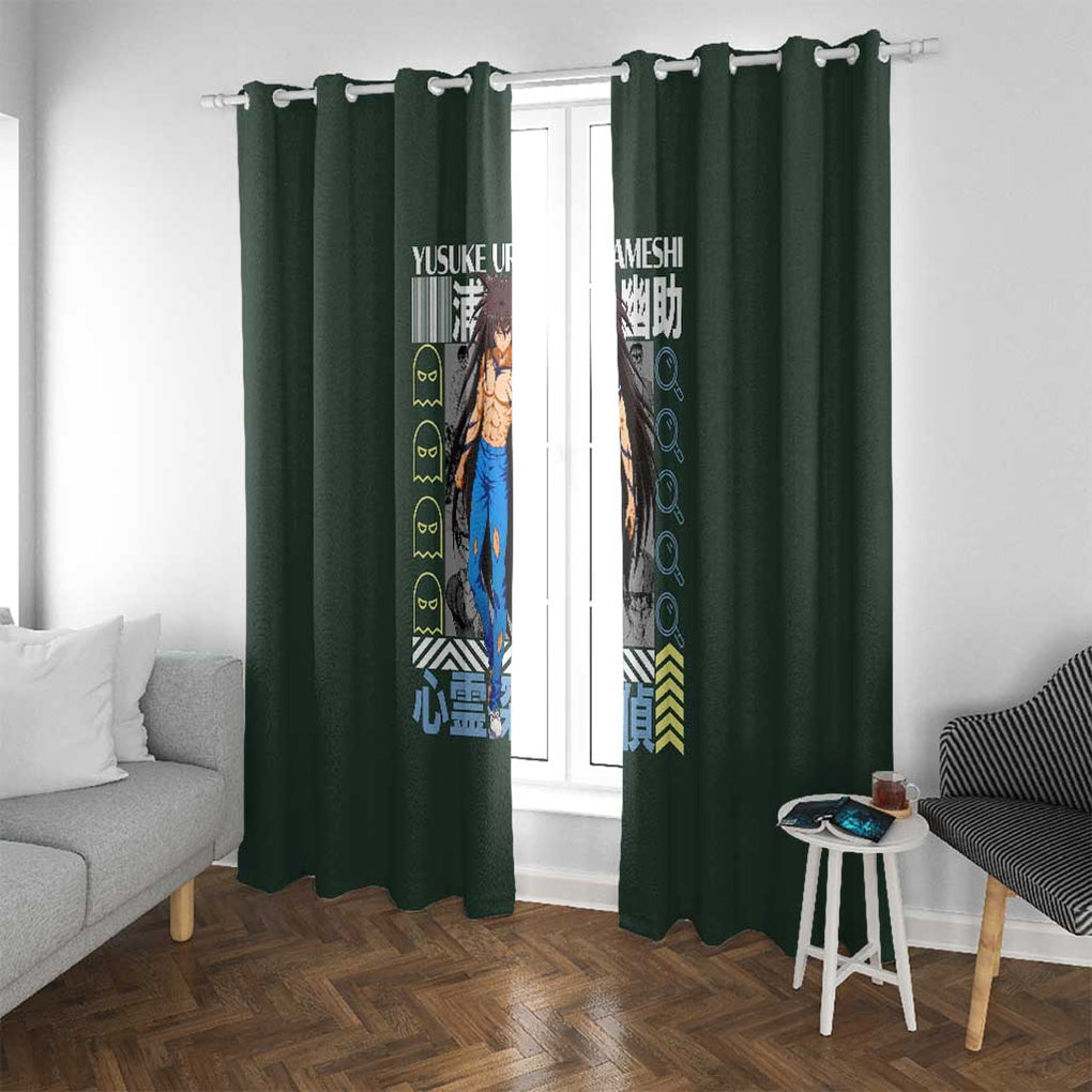 Yusuke Urameshi V2 Yuyu Hakusho Window Curtain Anime Style
