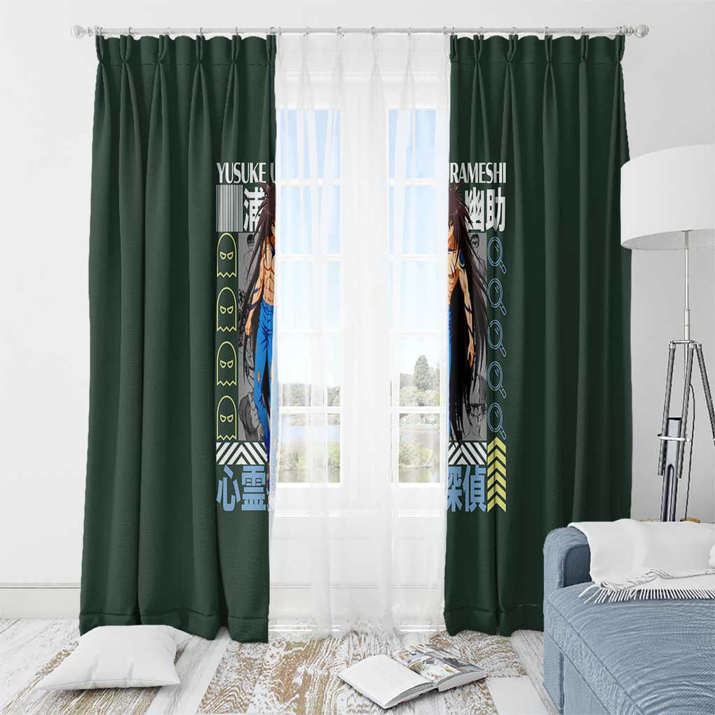 Yusuke Urameshi V2 Yuyu Hakusho Window Curtain Anime Style