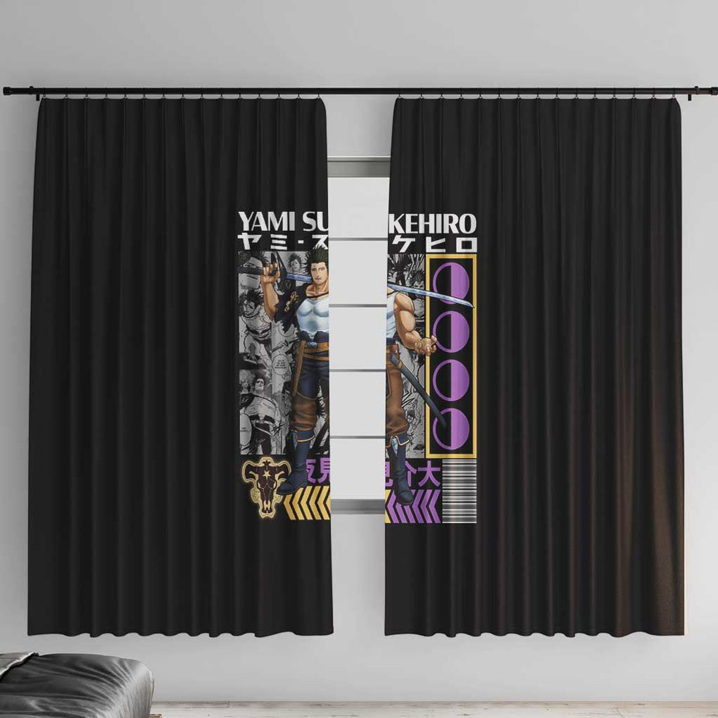 Yami Sukehiro V2 Black Clover Window Curtain Anime Style