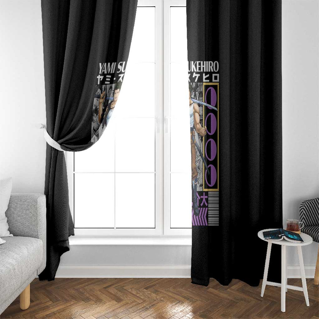 Yami Sukehiro V2 Black Clover Window Curtain Anime Style