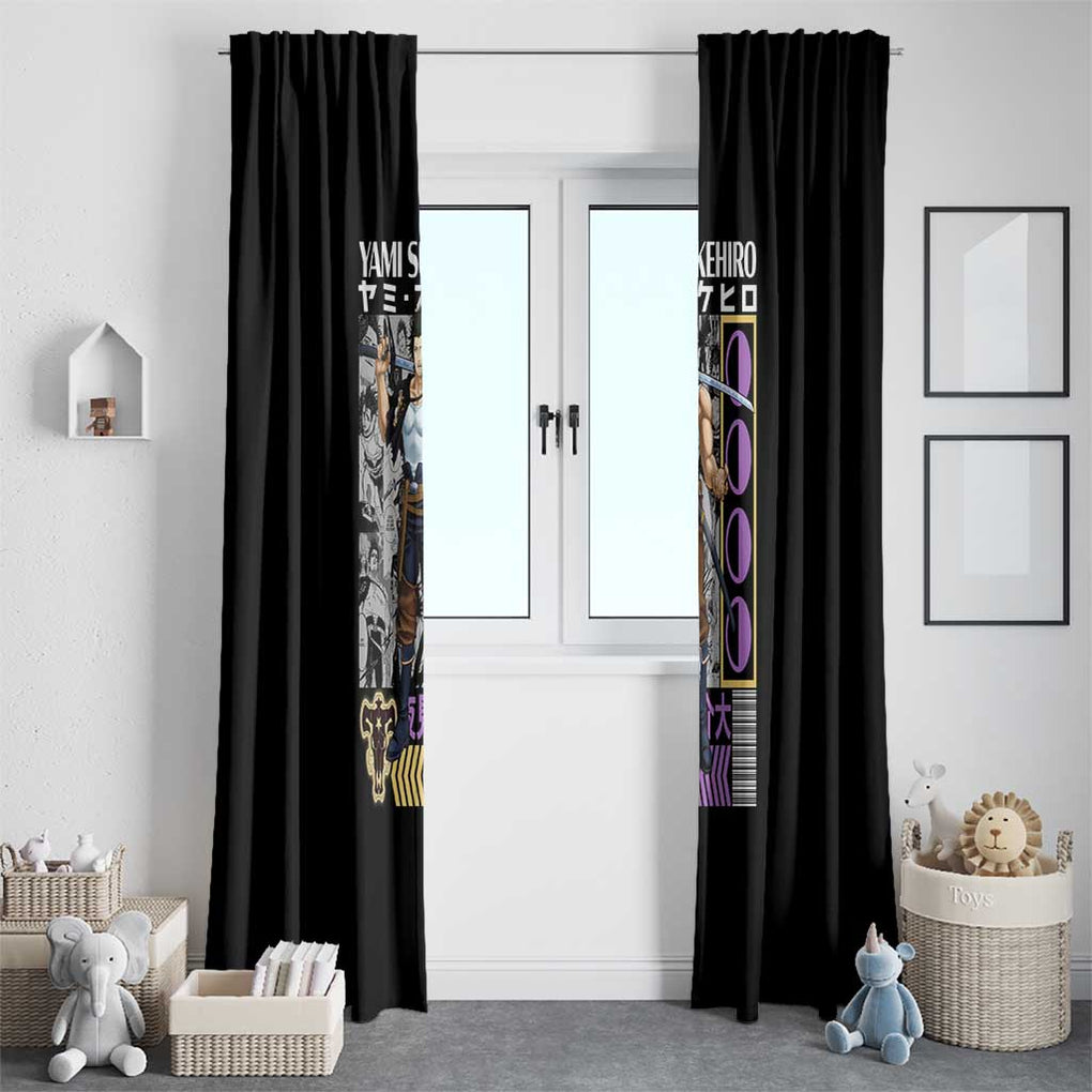 Yami Sukehiro V2 Black Clover Window Curtain Anime Style