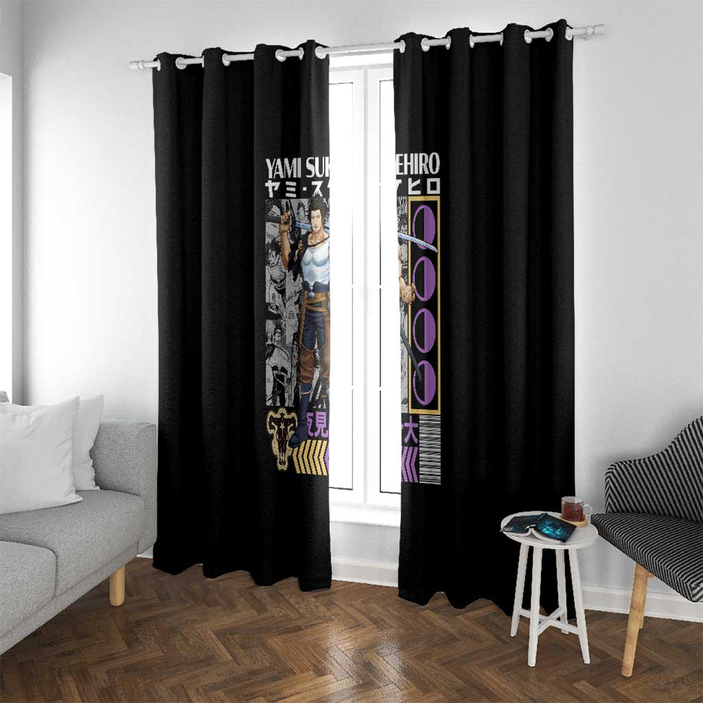 Yami Sukehiro V2 Black Clover Window Curtain Anime Style