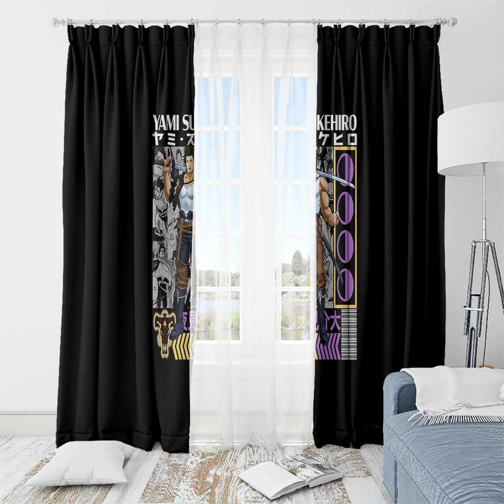 Yami Sukehiro V2 Black Clover Window Curtain Anime Style