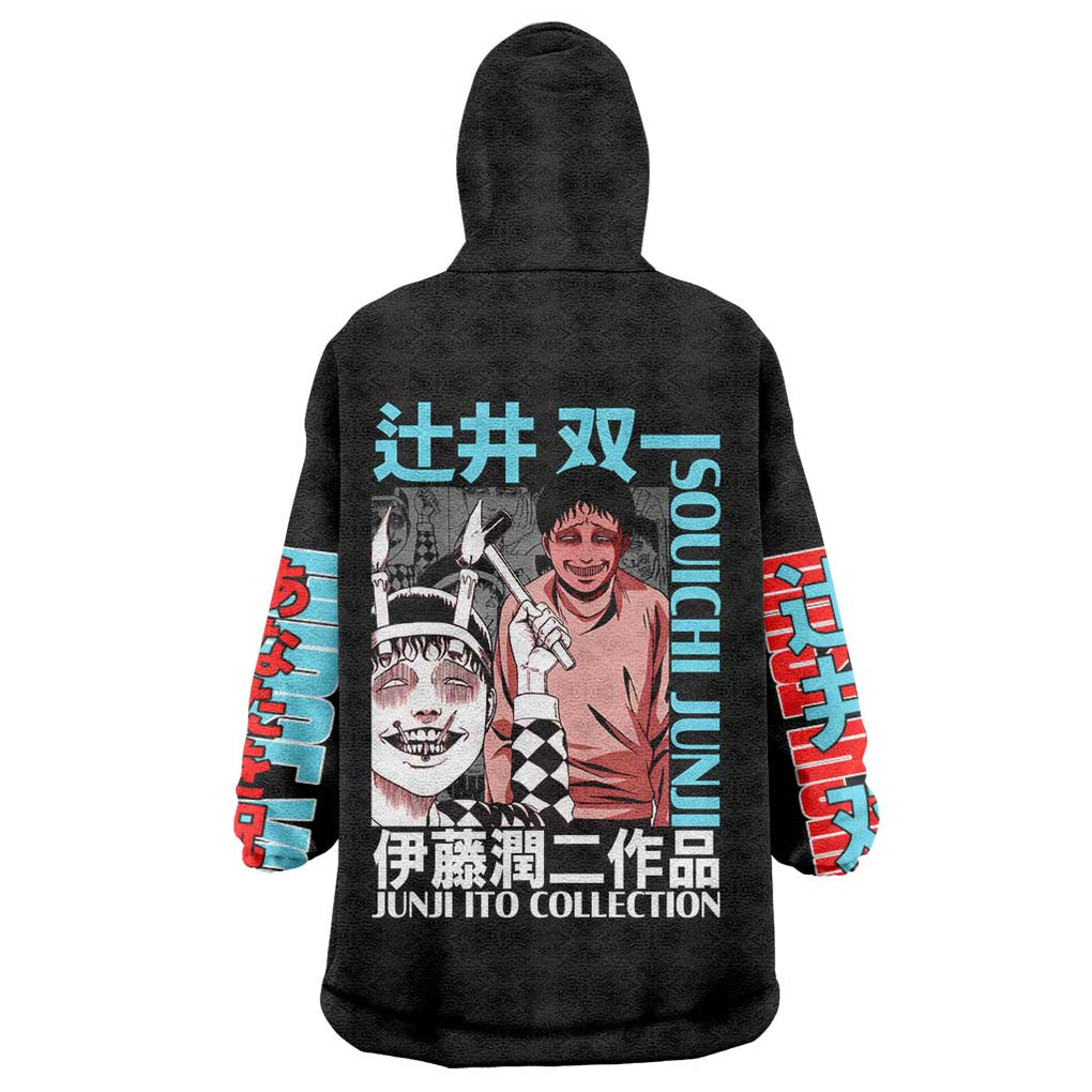 Souichi Junji Ito Collection Wearable Blanket Hoodie Anime Style