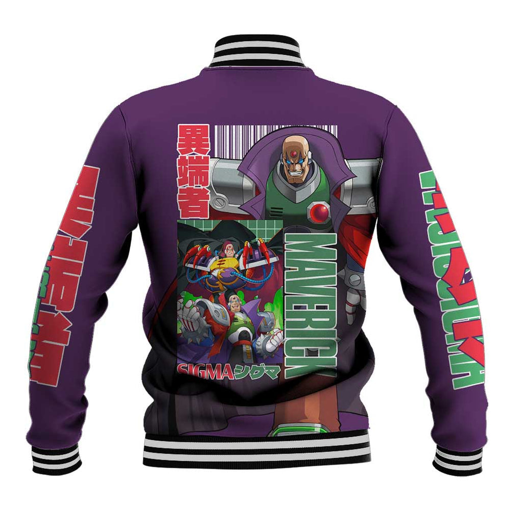 Sigma Mega Man Baseball Jacket Anime Style
