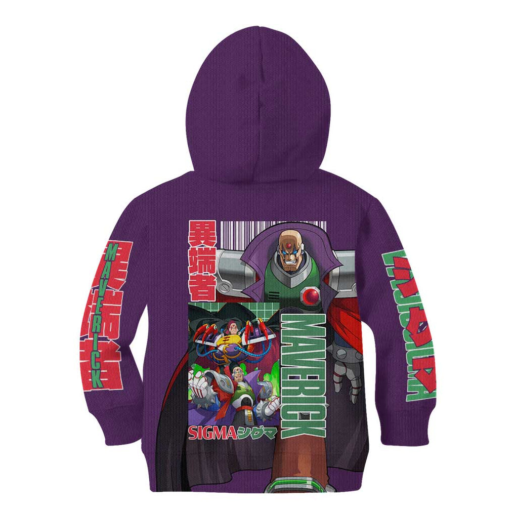 Sigma Mega Man Kid Hoodie Anime Style