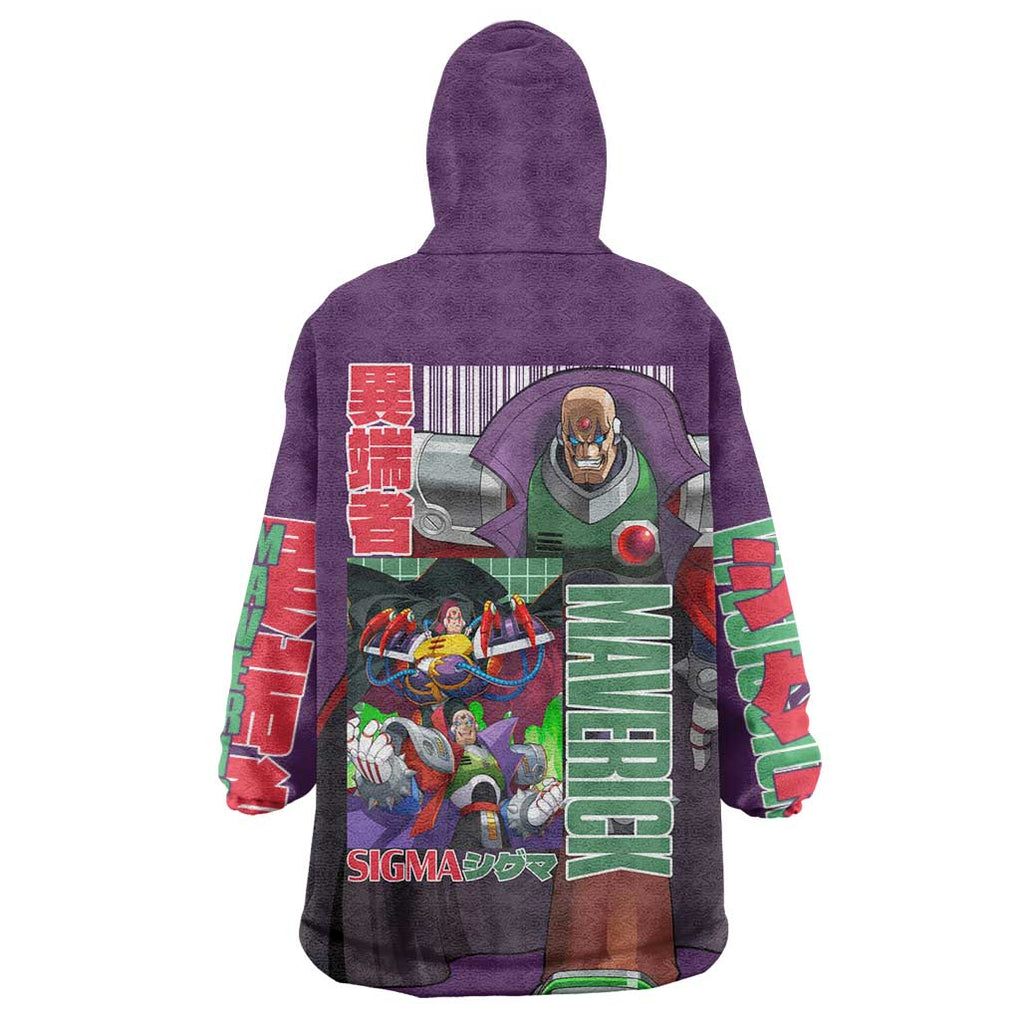 Sigma Mega Man Wearable Blanket Hoodie Anime Style