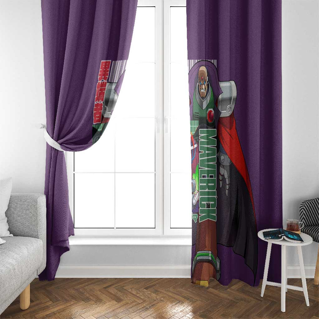 Sigma Mega Man Window Curtain Anime Style