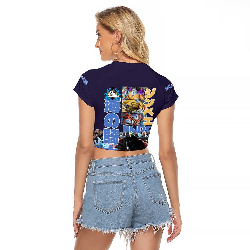 Jinbe V2 One Piece Raglan Cropped T Shirt Anime Style