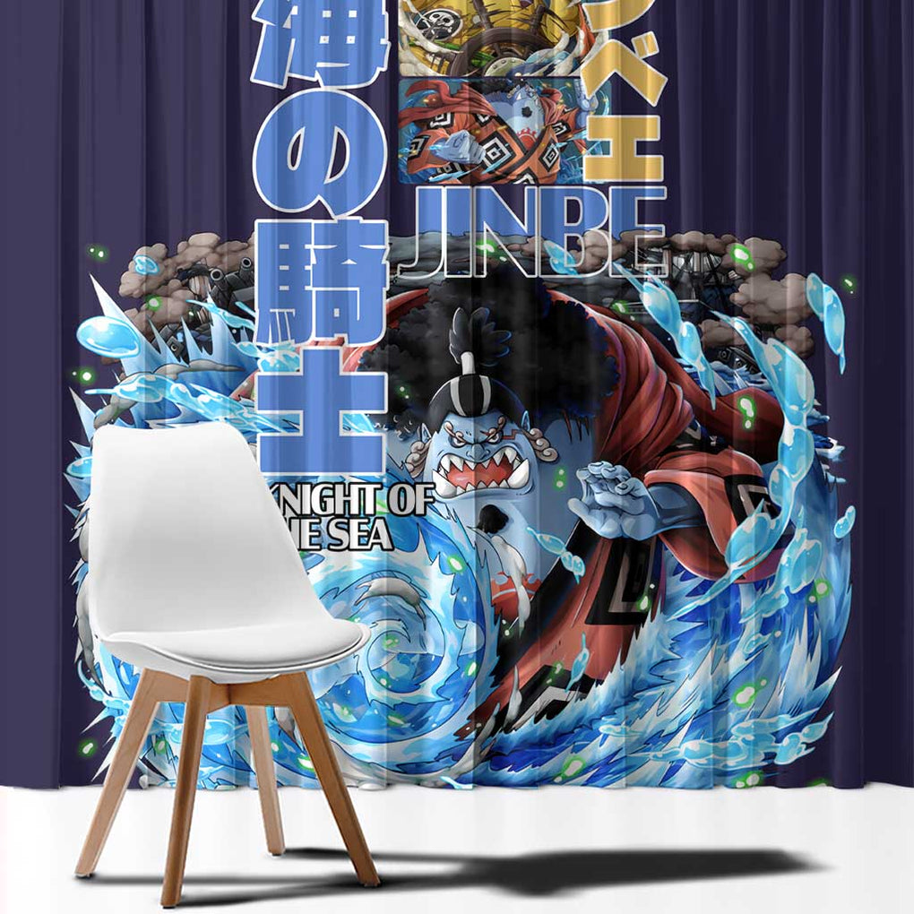 Jinbe V2 One Piece Window Curtain Anime Style