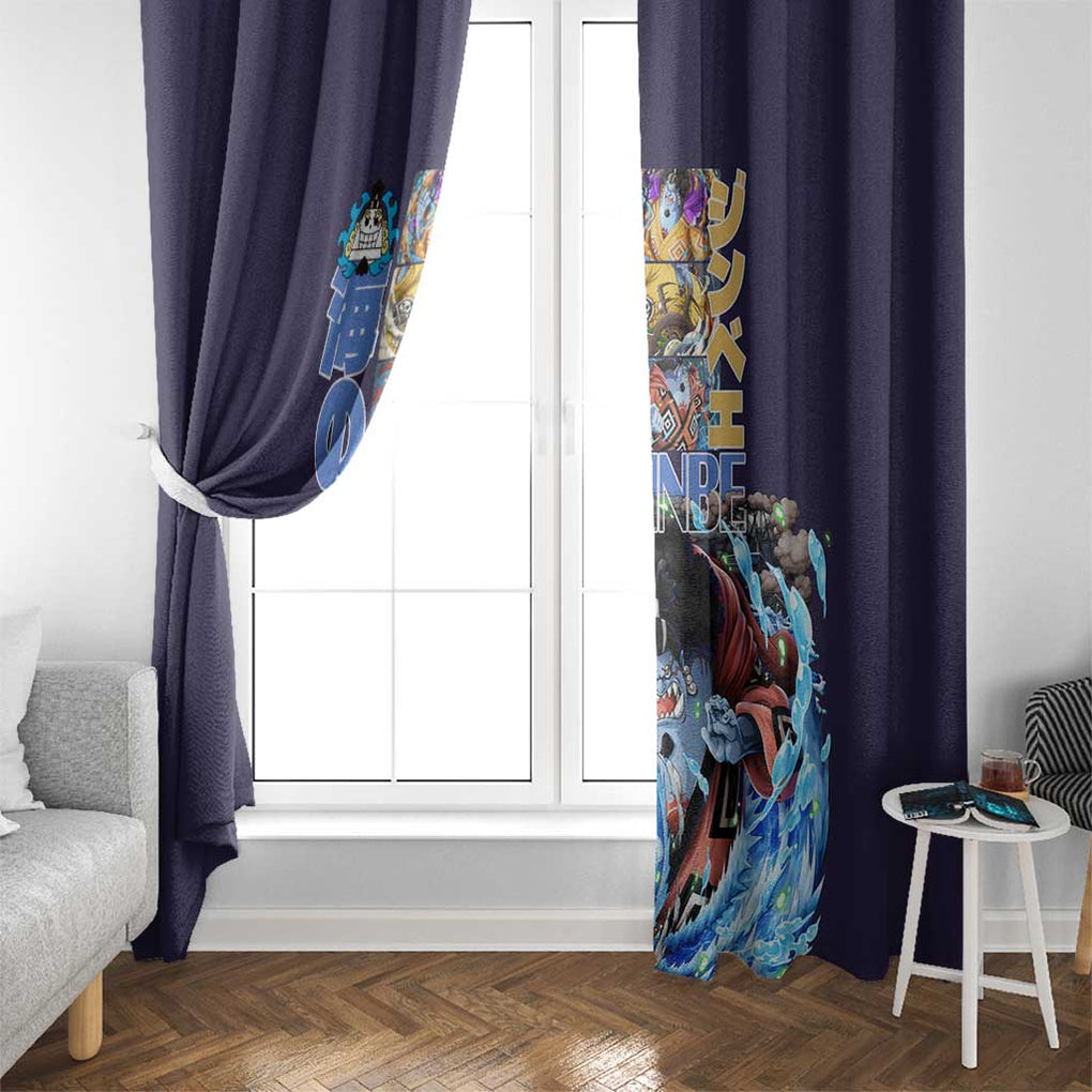 Jinbe V2 One Piece Window Curtain Anime Style