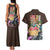 Usopp V2 One Piece Couples Matching Tank Maxi Dress and Hawaiian Shirt Anime Style