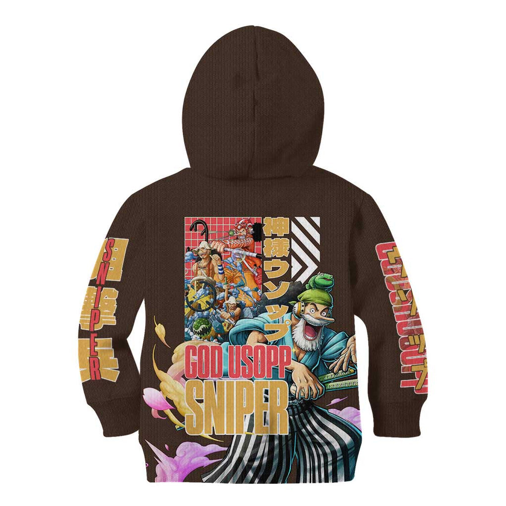 Usopp V2 One Piece Kid Hoodie Anime Style