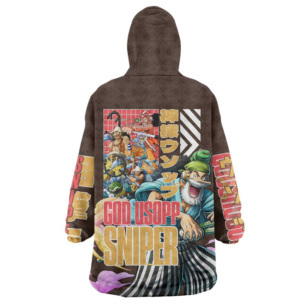 Usopp V2 One Piece Wearable Blanket Hoodie Anime Style