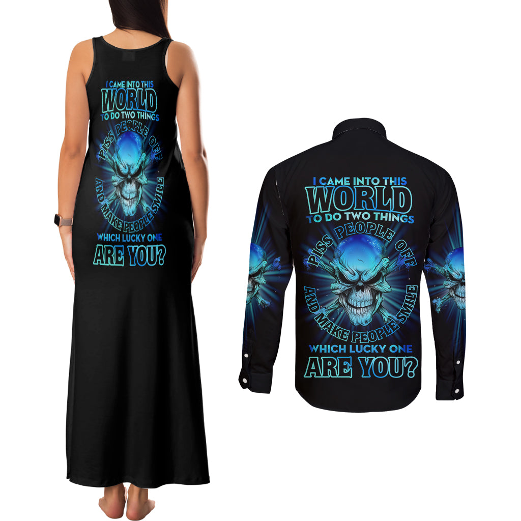 i-came-into-this-world-couples-matching-tank-maxi-dress-and-long-sleeve-button-shirt