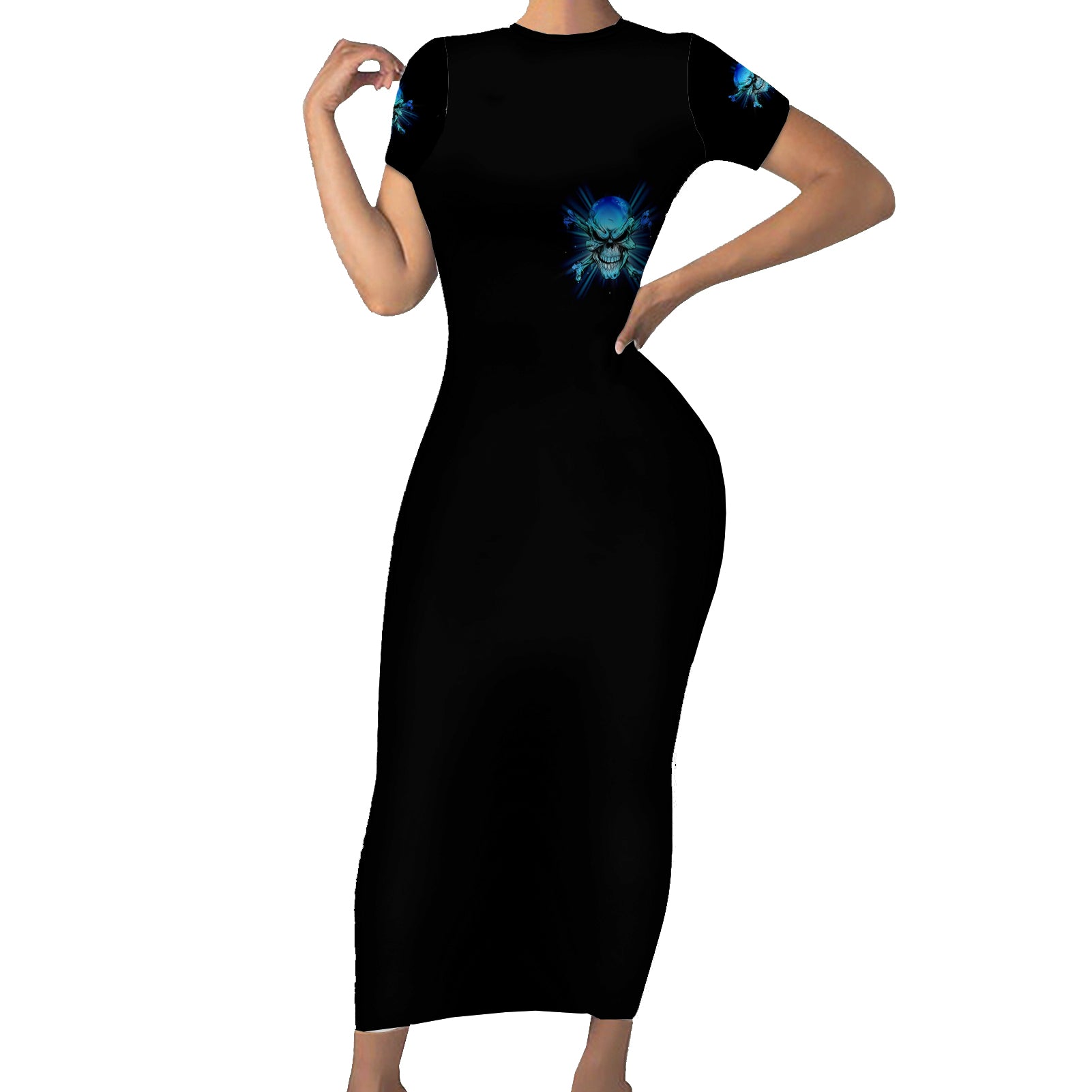 i-came-into-this-world-short-sleeve-bodycon-dress