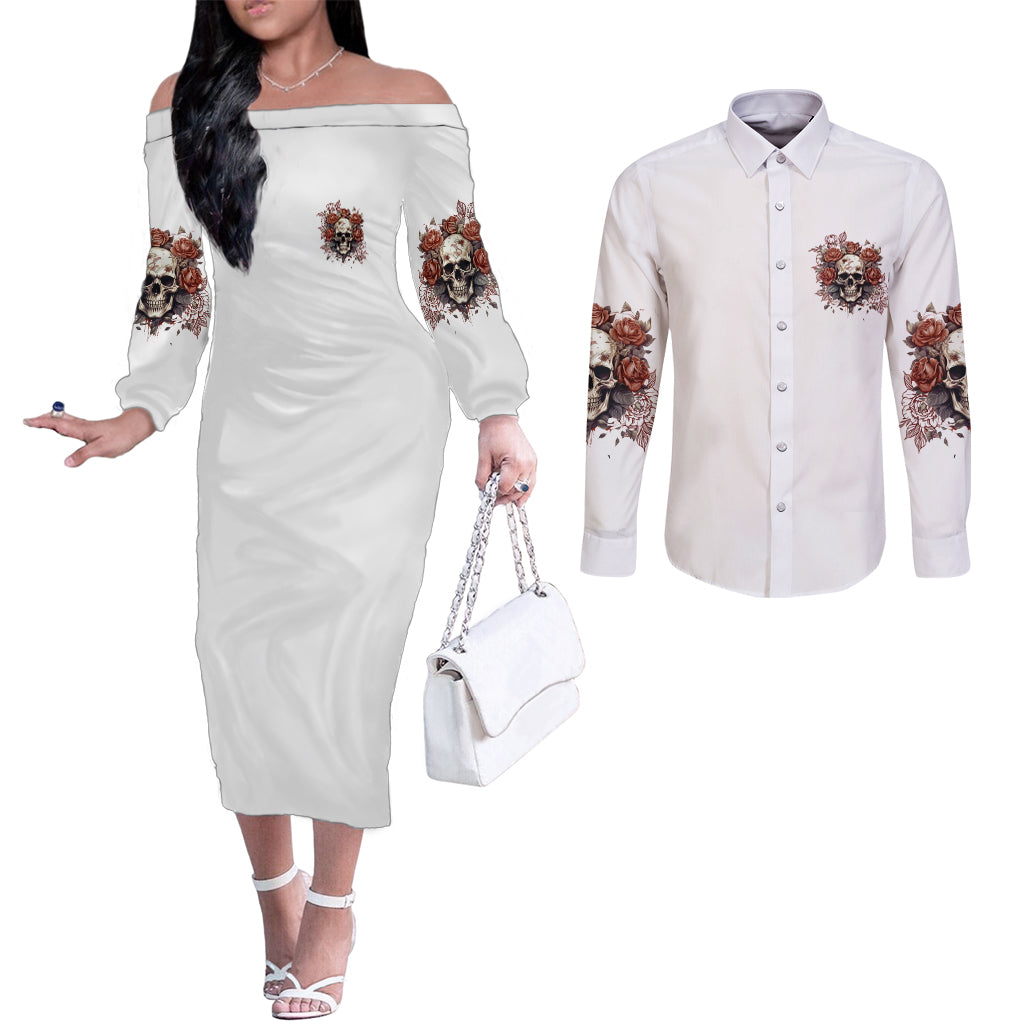 dont-underestimate-me-couples-matching-off-the-shoulder-long-sleeve-dress-and-long-sleeve-button-shirt
