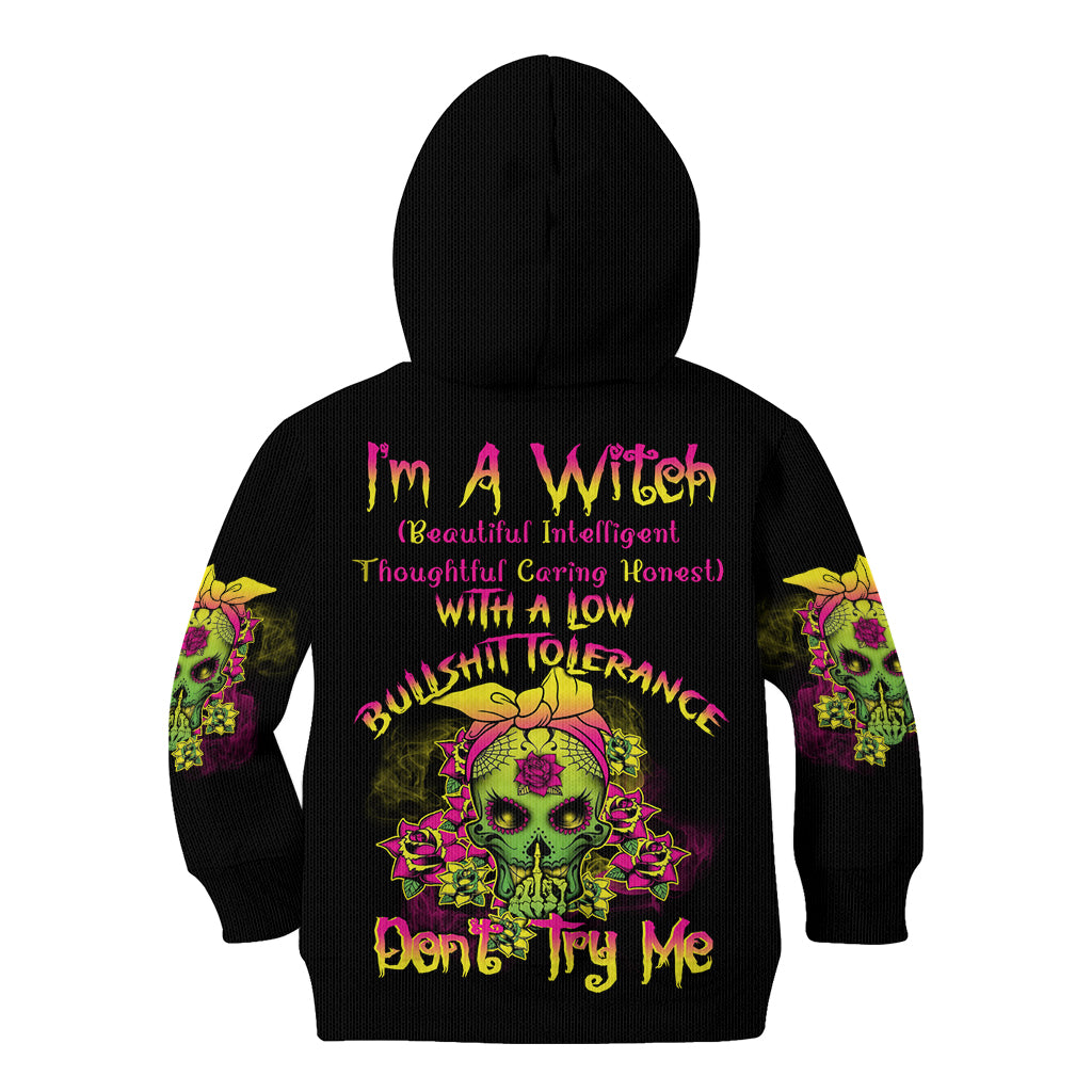 im-a-b-with-a-low-bullshit-tolerance-dont-try-me-kid-hoodie