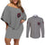 your-demons-hide-under-your-bed-couples-matching-off-shoulder-short-dress-and-long-sleeve-button-shirt