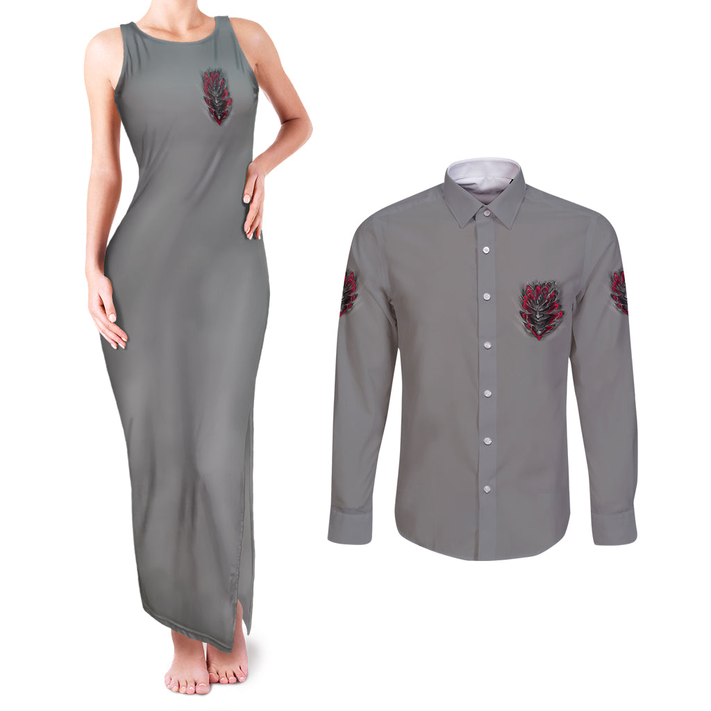 your-demons-hide-under-your-bed-couples-matching-tank-maxi-dress-and-long-sleeve-button-shirt