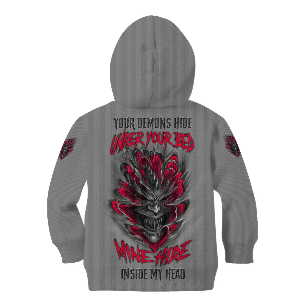 your-demons-hide-under-your-bed-kid-hoodie