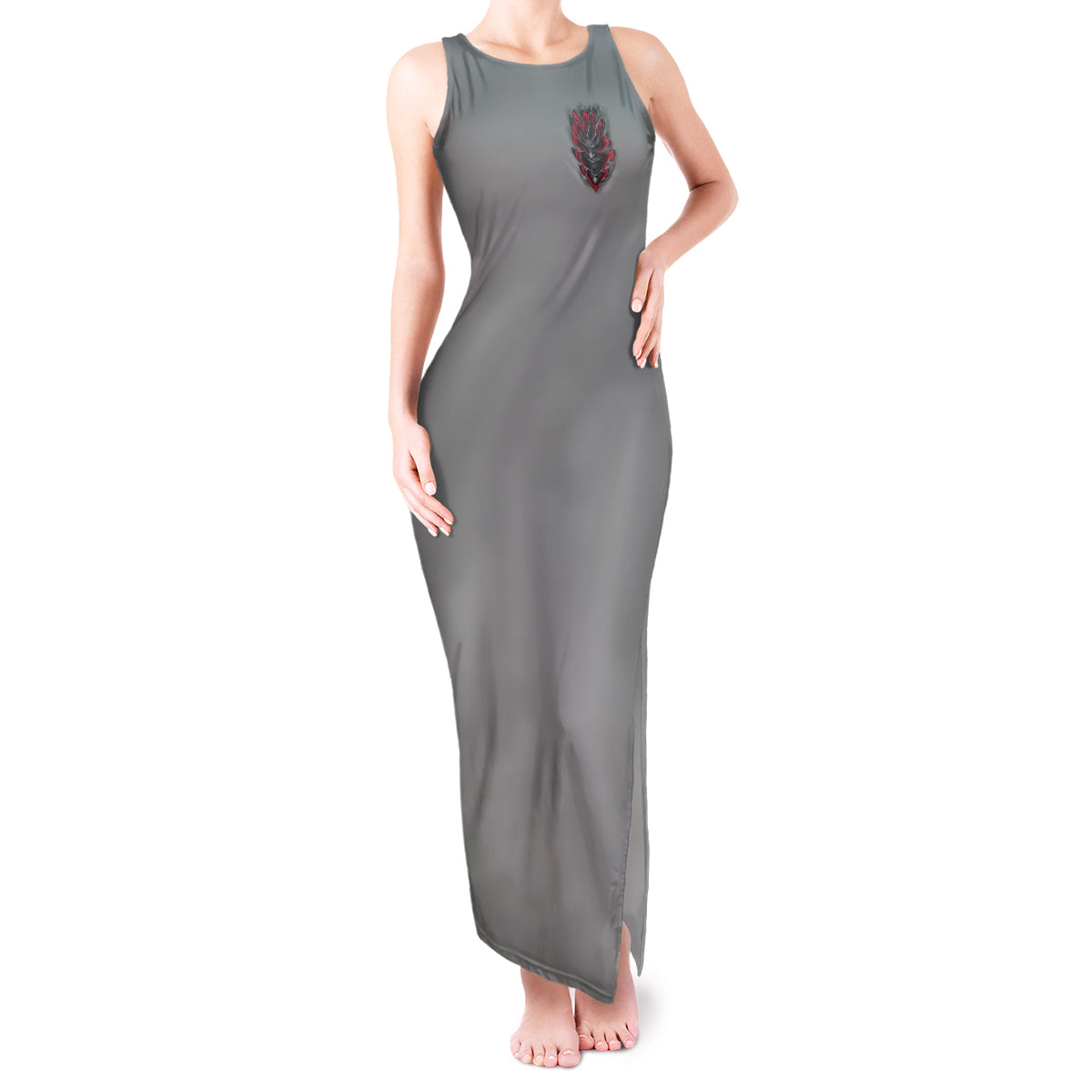 your-demons-hide-under-your-bed-tank-maxi-dress