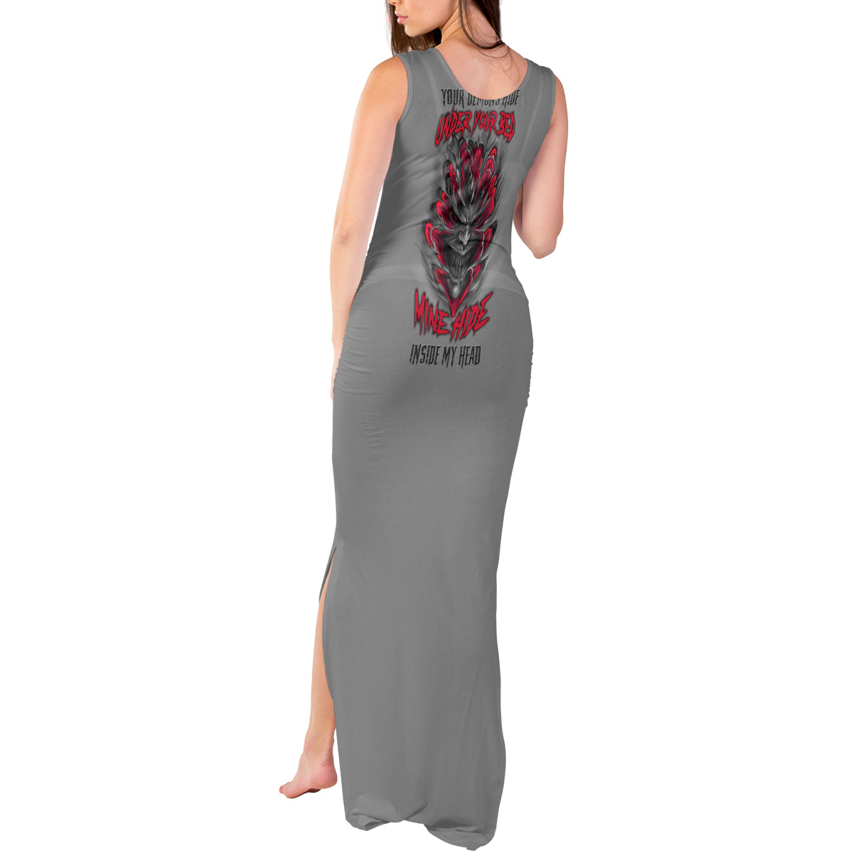your-demons-hide-under-your-bed-tank-maxi-dress