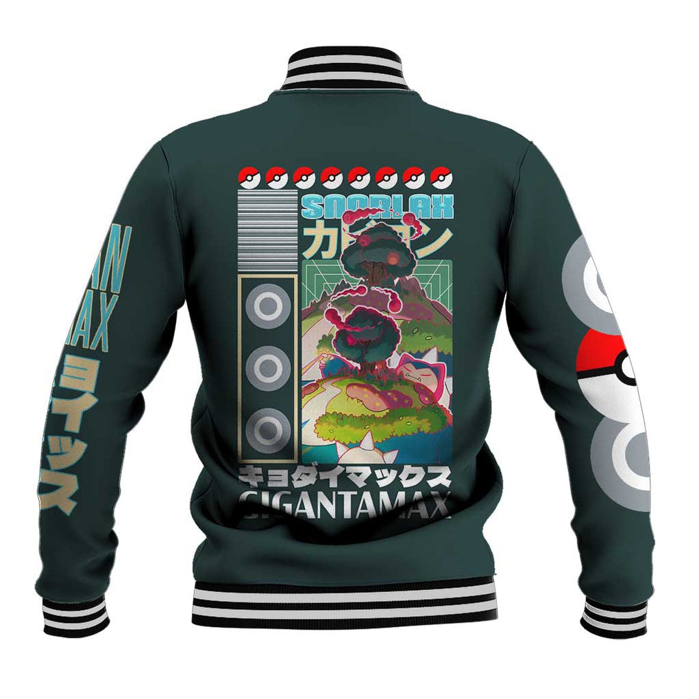 Gigantamax Snorlax Poke Baseball Jacket Japan Anime Style