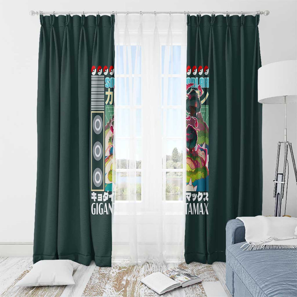 Gigantamax Snorlax Poke Window Curtain Japan Anime Style